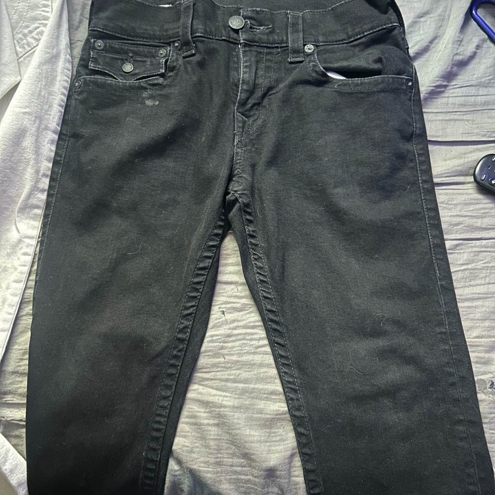 True Religion Black Denim Pants